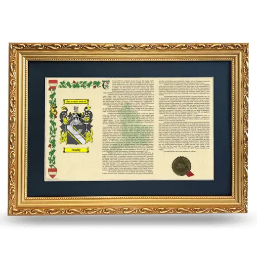 Dantry Deluxe Armorial Landscape Framed - Gold