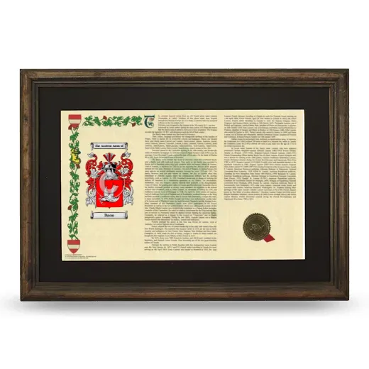 Daou Deluxe Armorial Landscape Framed - Brown