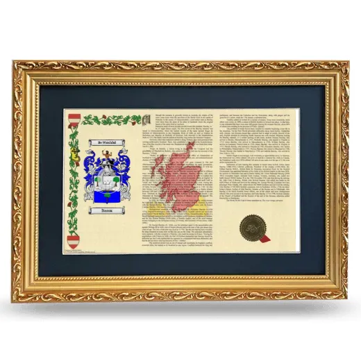 Darox Deluxe Armorial Landscape Framed - Gold