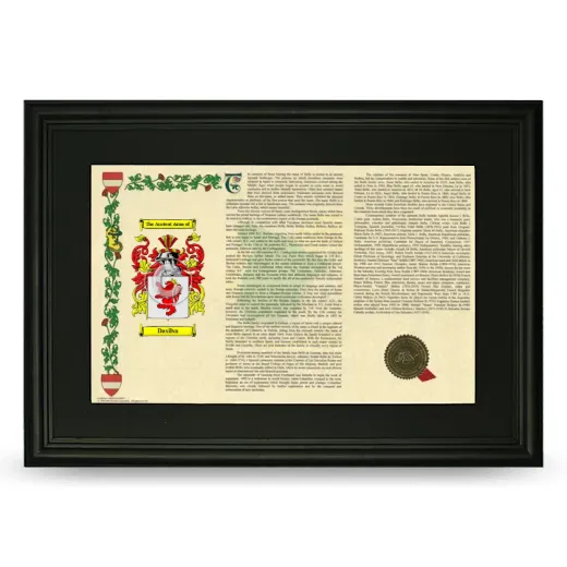 Dasilva Deluxe Armorial Landscape Framed- Black