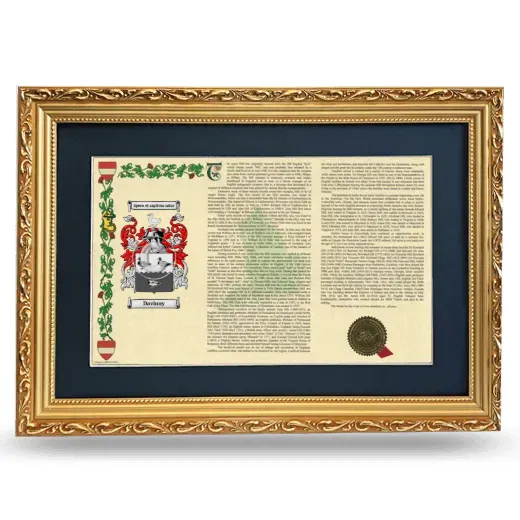 Davinny Deluxe Armorial Landscape Framed - Gold