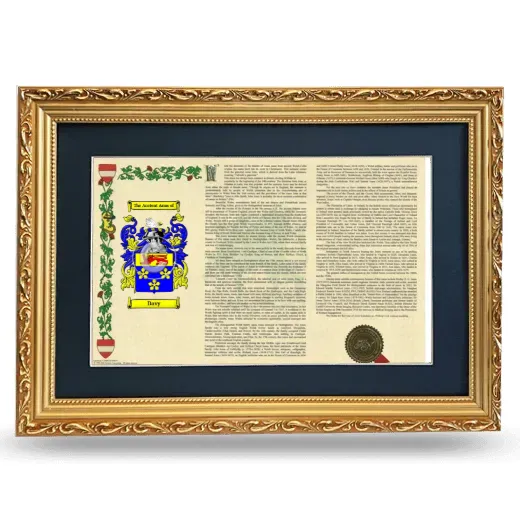 Davy Deluxe Armorial Landscape Framed - Gold