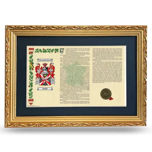 Daydie Deluxe Armorial Landscape Framed - Gold