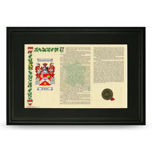 De larose Deluxe Armorial Landscape Framed- Black