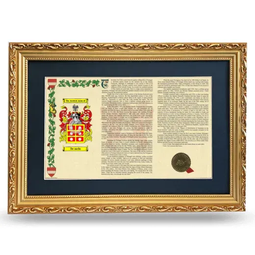 De melo Deluxe Armorial Landscape Framed - Gold