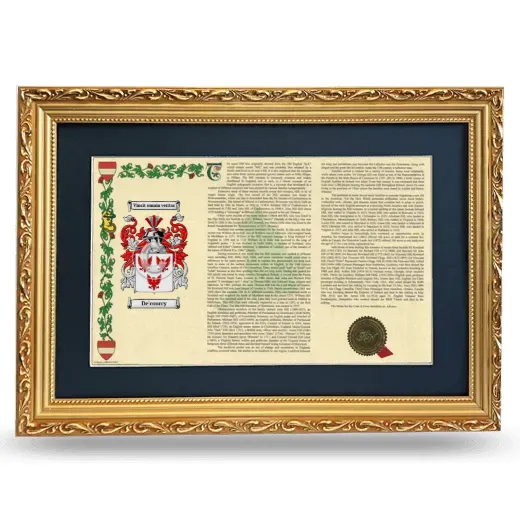 De'courcy Deluxe Armorial Landscape Framed - Gold