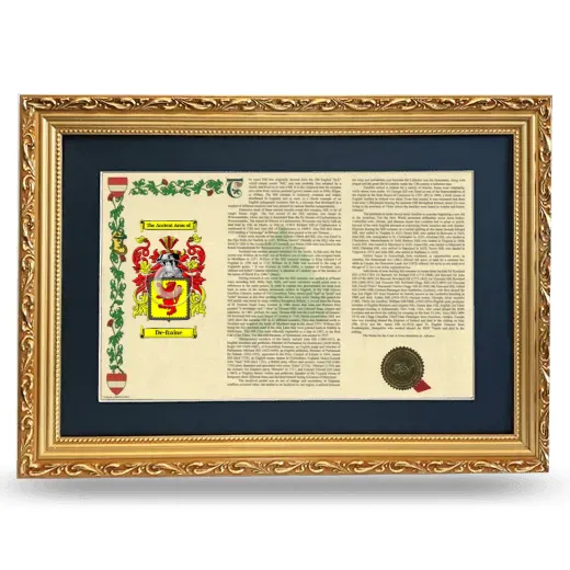De-fraine Deluxe Armorial Landscape Framed - Gold