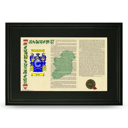 De-lea Deluxe Armorial Landscape Framed- Black