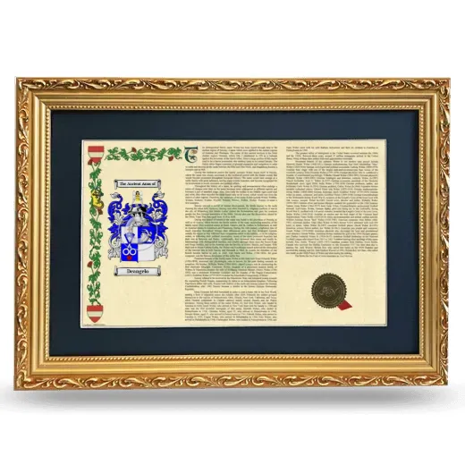 Deangelo Deluxe Armorial Landscape Framed - Gold