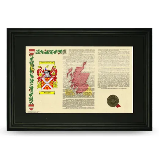 Deanney Deluxe Armorial Landscape Framed- Black