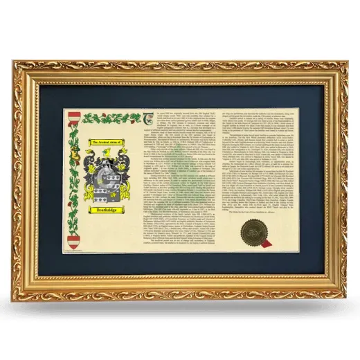 Deathridge Deluxe Armorial Landscape Framed - Gold