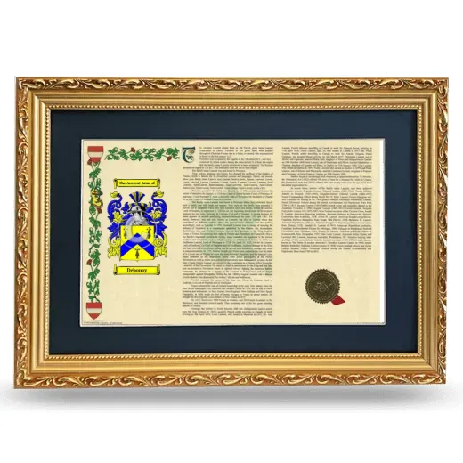 Debonay Deluxe Armorial Landscape Framed - Gold