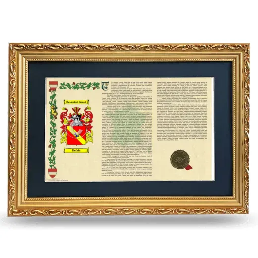 Defaie Deluxe Armorial Landscape Framed - Gold