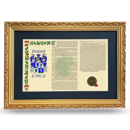 Deitore Deluxe Armorial Landscape Framed - Gold