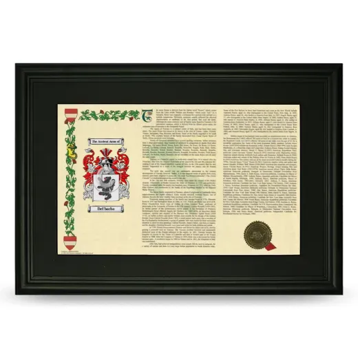 Del'barba Deluxe Armorial Landscape Framed- Black