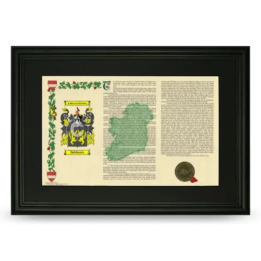 Delahunty Deluxe Armorial Landscape Framed- Black