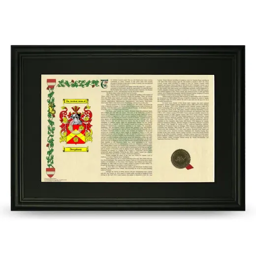 Despinoy Deluxe Armorial Landscape Framed- Black