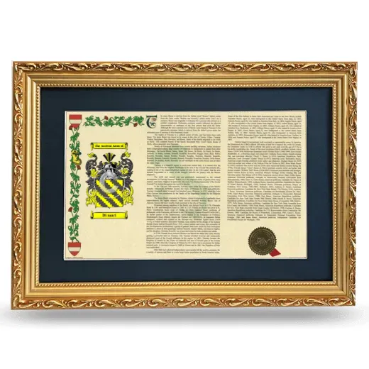 Di mari Deluxe Armorial Landscape Framed - Gold
