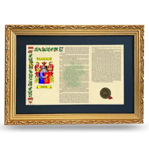 Didericks Deluxe Armorial Landscape Framed - Gold