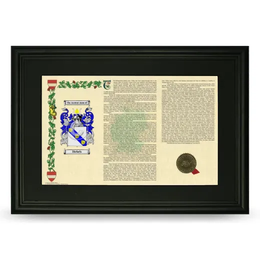 Diebels Deluxe Armorial Landscape Framed- Black