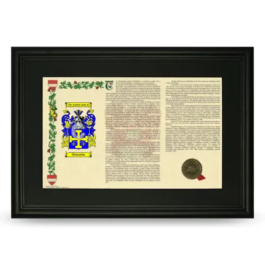 Dieterichs Deluxe Armorial Landscape Framed- Black