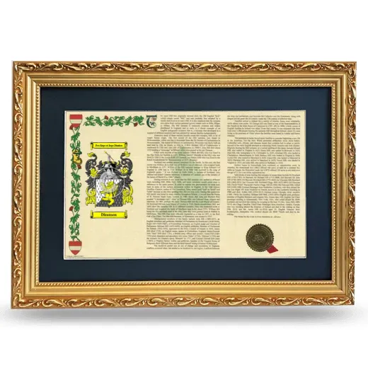 Dimmox Deluxe Armorial Landscape Framed - Gold