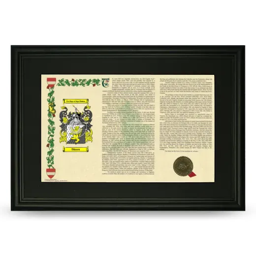 Dimox Deluxe Armorial Landscape Framed- Black