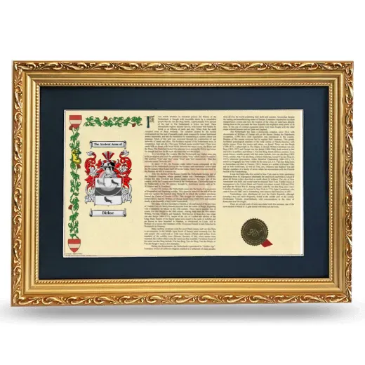 Dirkse Deluxe Armorial Landscape Framed - Gold