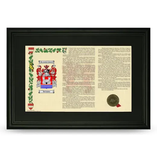 Do'couto Deluxe Armorial Landscape Framed- Black