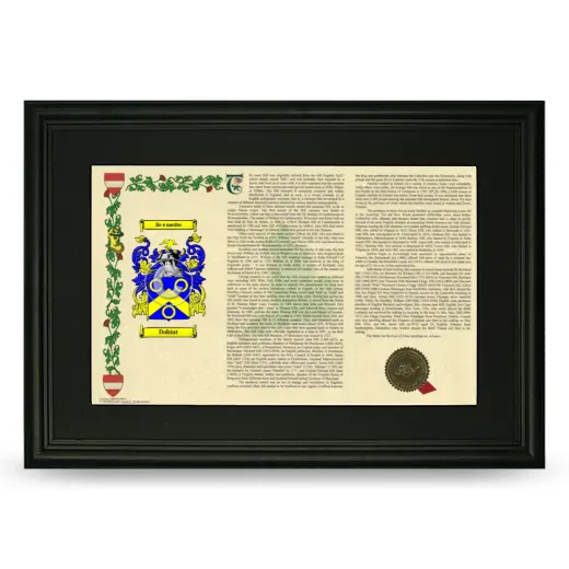 Dobint Deluxe Armorial Landscape Framed- Black