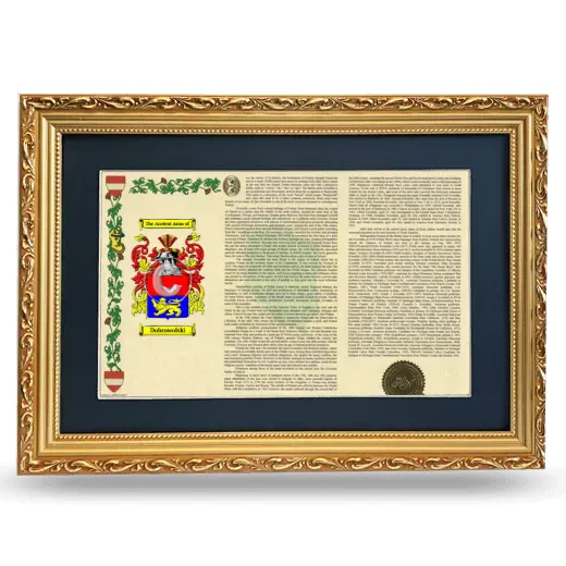 Dobrowolski Deluxe Armorial Landscape Framed - Gold