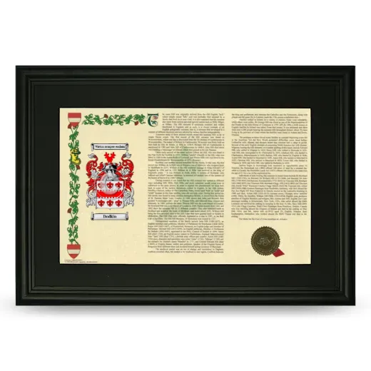 Dodkin Deluxe Armorial Landscape Framed- Black