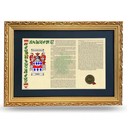 Dolder Deluxe Armorial Landscape Framed - Gold