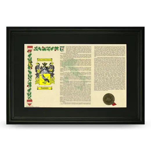 Dominicis Deluxe Armorial Landscape Framed- Black