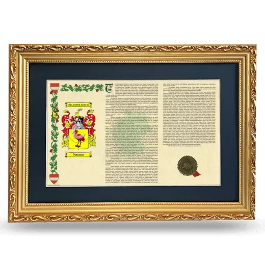 Dommar Deluxe Armorial Landscape Framed - Gold
