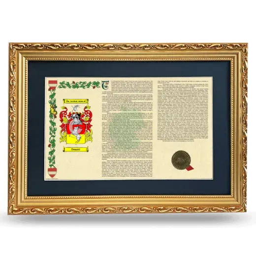 Donatt Deluxe Armorial Landscape Framed - Gold