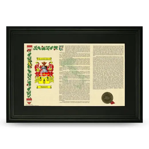 Donizetti Deluxe Armorial Landscape Framed- Black