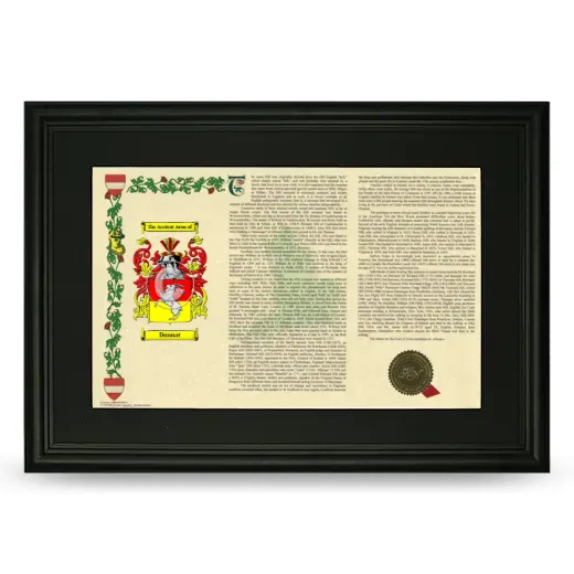 Donnat Deluxe Armorial Landscape Framed- Black