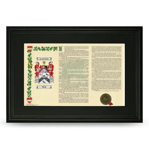 Dood Deluxe Armorial Landscape Framed- Black