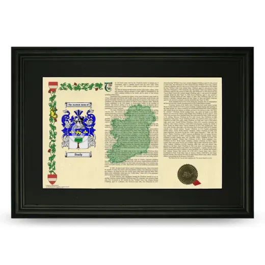 Dooly Deluxe Armorial Landscape Framed- Black
