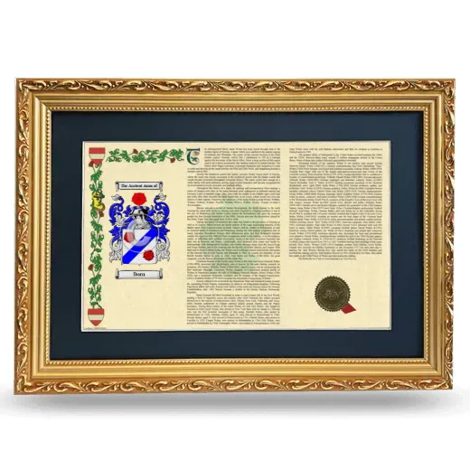 Dorn Deluxe Armorial Landscape Framed - Gold