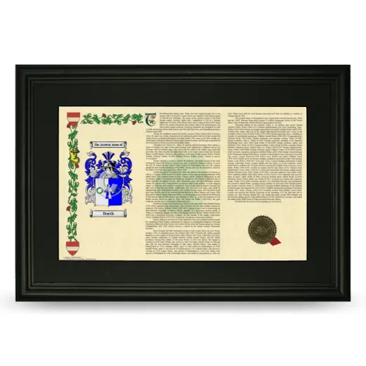 Dorsh Deluxe Armorial Landscape Framed- Black