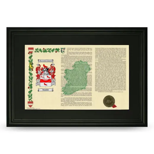 Doudale Deluxe Armorial Landscape Framed- Black
