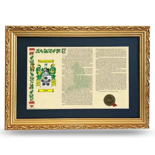 Dover Deluxe Armorial Landscape Framed - Gold