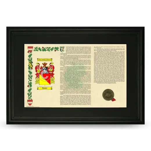 Droste Deluxe Armorial Landscape Framed- Black