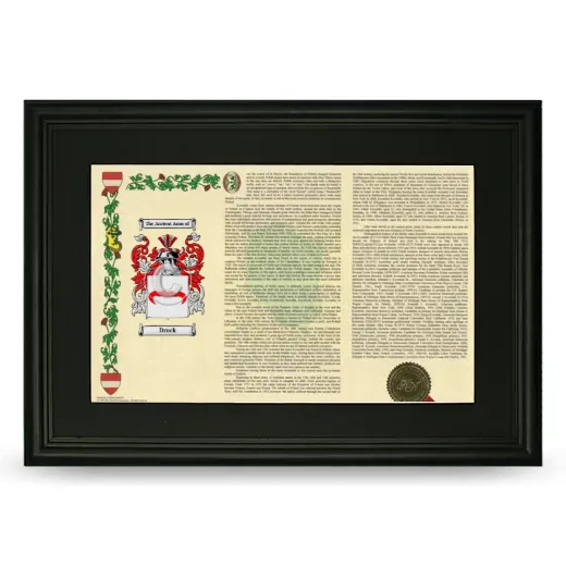 Druck Deluxe Armorial Landscape Framed- Black