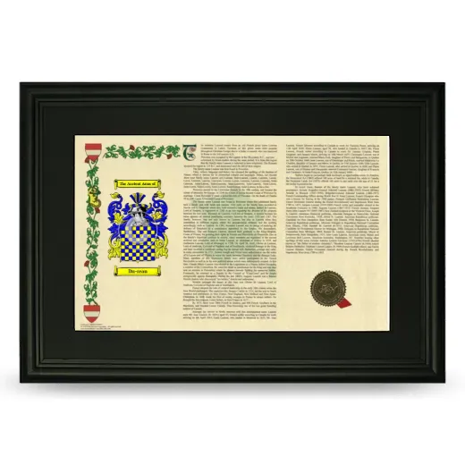 Du-reau Deluxe Armorial Landscape Framed- Black