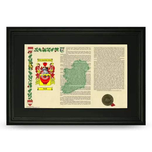 Duck Deluxe Armorial Landscape Framed- Black