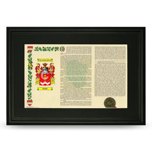 Dudak Deluxe Armorial Landscape Framed- Black