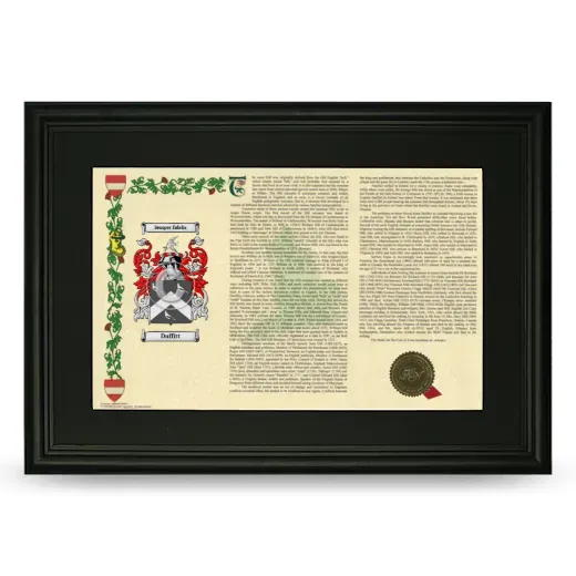Duffitt Deluxe Armorial Landscape Framed- Black